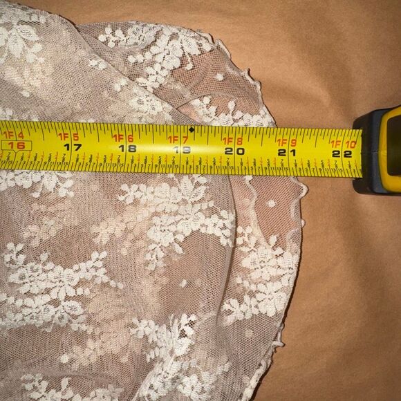 Free People Intimately Sheer Lace Mesh Mock Neck Tank Size M - Picture 11 of 11